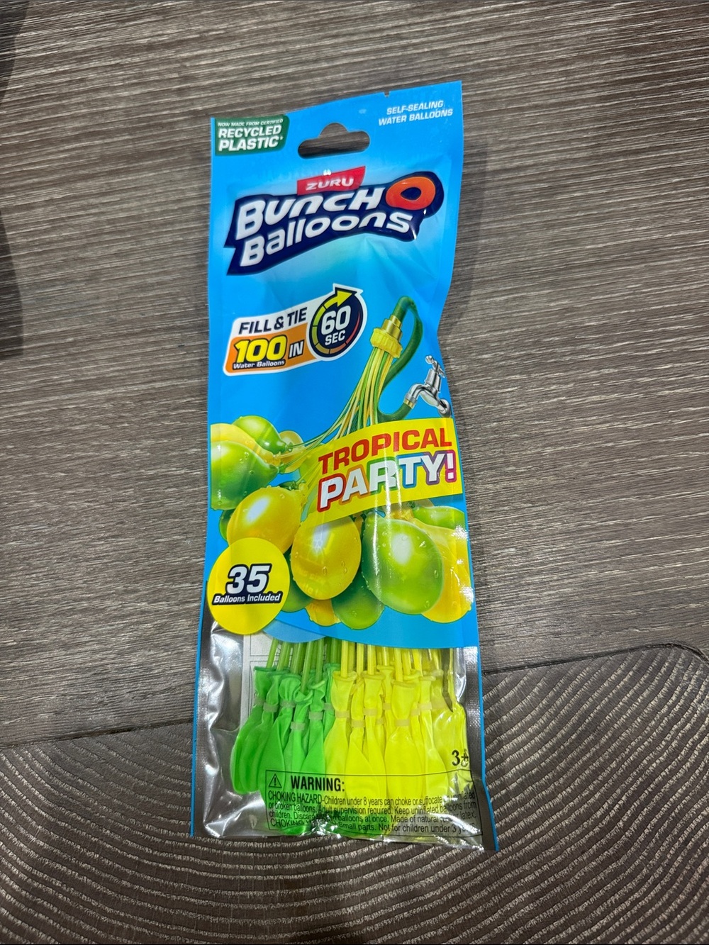 NWT Zuru Bunch O Balloons Tropical Party Water Balloons 100 Green & Yellow